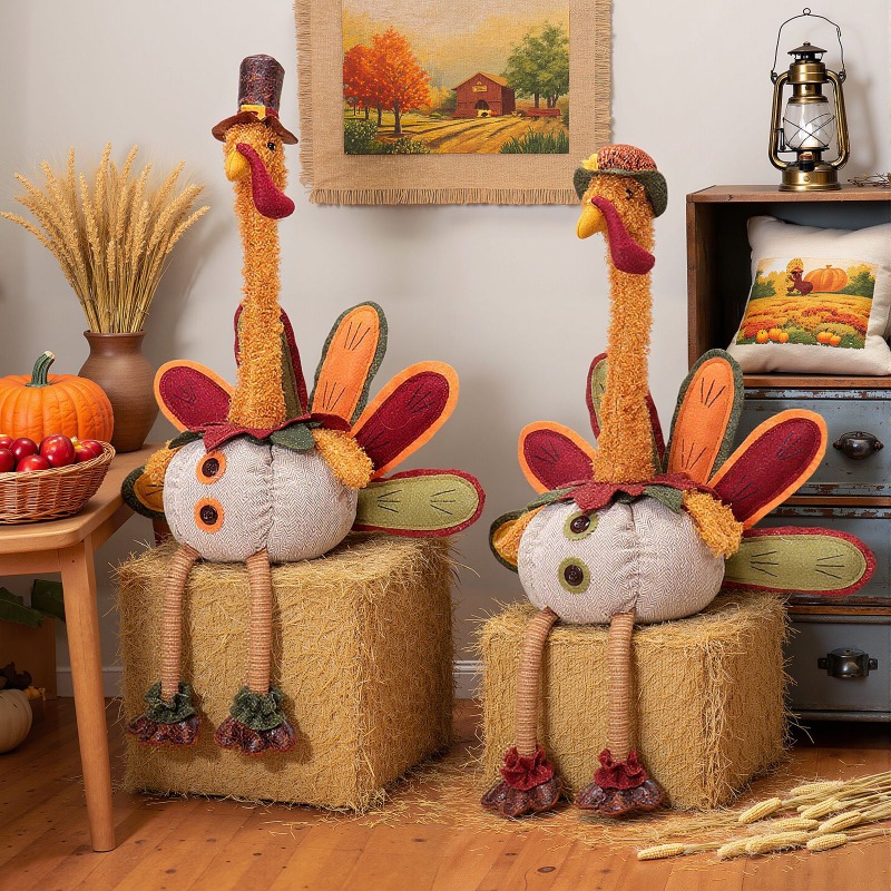 Home Textiles Turkey - Ringraziamento Turchia Bambola Autunno Festa Ornamenti