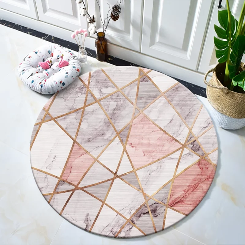 Home Lines Textiles - ~O~Light Tappetino rotondo di lusso per